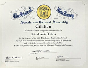 Awakened Films Recognized by Chamber of Commerce and State Senate for Community Impact