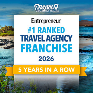 Dream Vacations Ranked No. 1 Travel Franchise for Five Consecutive Years on Entrepreneur's Franchise 500®