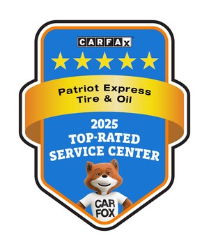 Patriot Express Named 2025 CARFAX Top-Rated Service Center in Plano