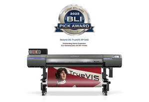 Roland DG TrueVIS XP-640 High-Speed Wide-Format Printer Wins Prestigious 2025 Keypoint Intelligence BLI Pick Award