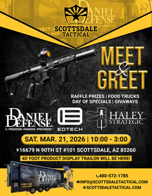 Scottsdale Tactical Hosts Historic Daniel Defense Product Trailer Debut with EOTECH and Haley Strategic Partners