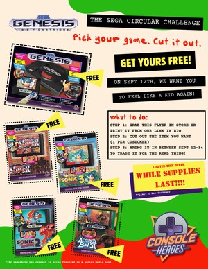 Console Heroes Partners with SEGA® to Launch "The SEGA Circular Challenge," a Real-World Tribute to 90s Gaming Hype