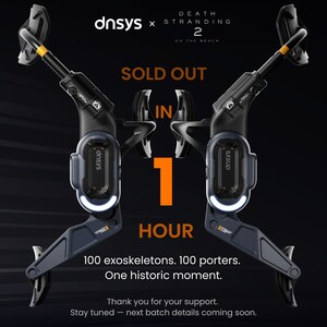 Sold Out in 60 Minutes: DNSYS × Death Stranding 2 Exoskeleton Collaboration Reaches Global Sell-Through