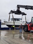 Targa 27.2 Being Offloaded in Portland Maine